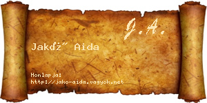 Jakó Aida névjegykártya